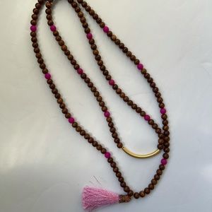 Beaded Tassel Necklace